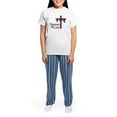 thumbnail image 4 of CafePress - Season Of Lent Women's Light Pajamas - Women's Short Sleeve Print T-Shirt and Pants Light Cotton Pajama Set, 4 of 7