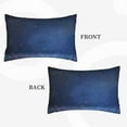 thumbnail image 4 of Balery Retro Blue Glitter Pillow Covers,Bed Pilowcases,Reversible Plush Throw Pillow Covers End Pillow Encasement,Pillow Case - 14"X20", 4 of 9