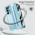 thumbnail image 6 of Swarich for Galaxy Z Fold 7 (2025 Release) Protective Kickstand Case, Built-in Tempered Glass Screen Protector/Hinge Cover/Camera Cover, Compatible with MagSafe, Shockproof Lightweight Case, Blue, 6 of 7