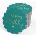 thumbnail image 4 of Inkdotpot 100 Pack Happy Birthday Favor Paper Tags Craft Real Gold Foil Hang Tags, 4 of 6