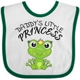 thumbnail image 3 of Inktastic Daddy's Little Princess Cute Frog Girls Baby Bib, 3 of 4