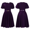 thumbnail image 2 of Women Plus Size Summer Boho Dress Casual A-Line Flowy Wedding Guest Midi Dresses, 2 of 8