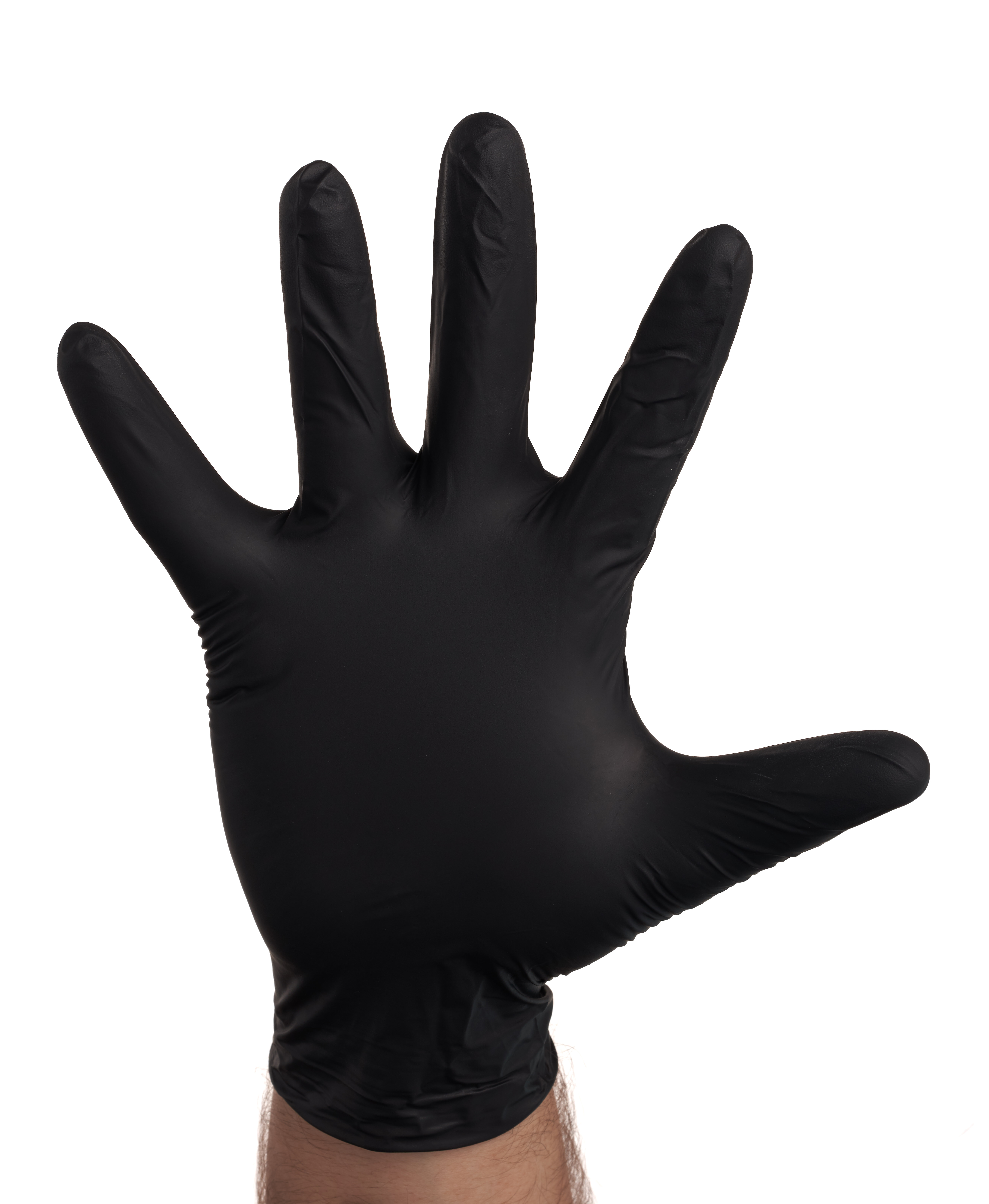 black nitrile powder free exam gloves