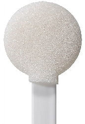 (Bag of 50 Swabs) 71-4524: 8” Overall Length Swab with Large Circular Foam Mitt and Polypropylene Handle