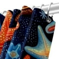 thumbnail image 5 of Starfish Waterproof Bathroom Curtains Set with Hooks - Printed Shower Curtain for Bathroom Decoration, 5 of 5
