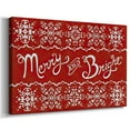 thumbnail image 3 of Fair Isle Snowflake I- Gallery Wrapped Canvas, 3 of 9