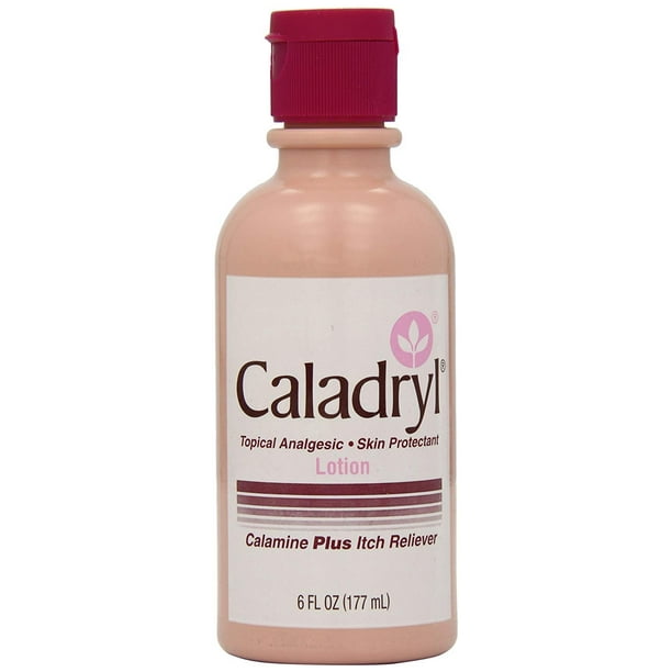 Caladryl Calamine Plus Itch Reliever Topical Analgesic Skin Lotion 6 oz