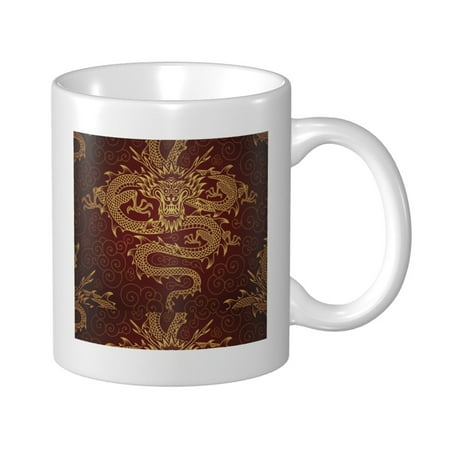 

Ceramic Mug Funny Coffee Milk Tea Mug Cup Chinese dragon Cup