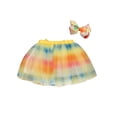 thumbnail image 6 of Sedceaty Kids Skirt, Girls Star Patterns Elastic High Waist Bubble Skirt with Bowknot Hair Clip for Summer Fall, 6 of 7