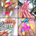 thumbnail image 3 of Juego de polvo de uñas de pigmento fluorescente, brillo degradado de neón, polvo de cromo degradado, esmalte de Gel, diseño de manicura, decoraciones de Arte de uñas DIY, 3 of 4