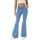 thumbnail image 1 of Pantalones vaqueros COPYLEAF para mujer, cintura alta, lavado ligero, 1 of 6