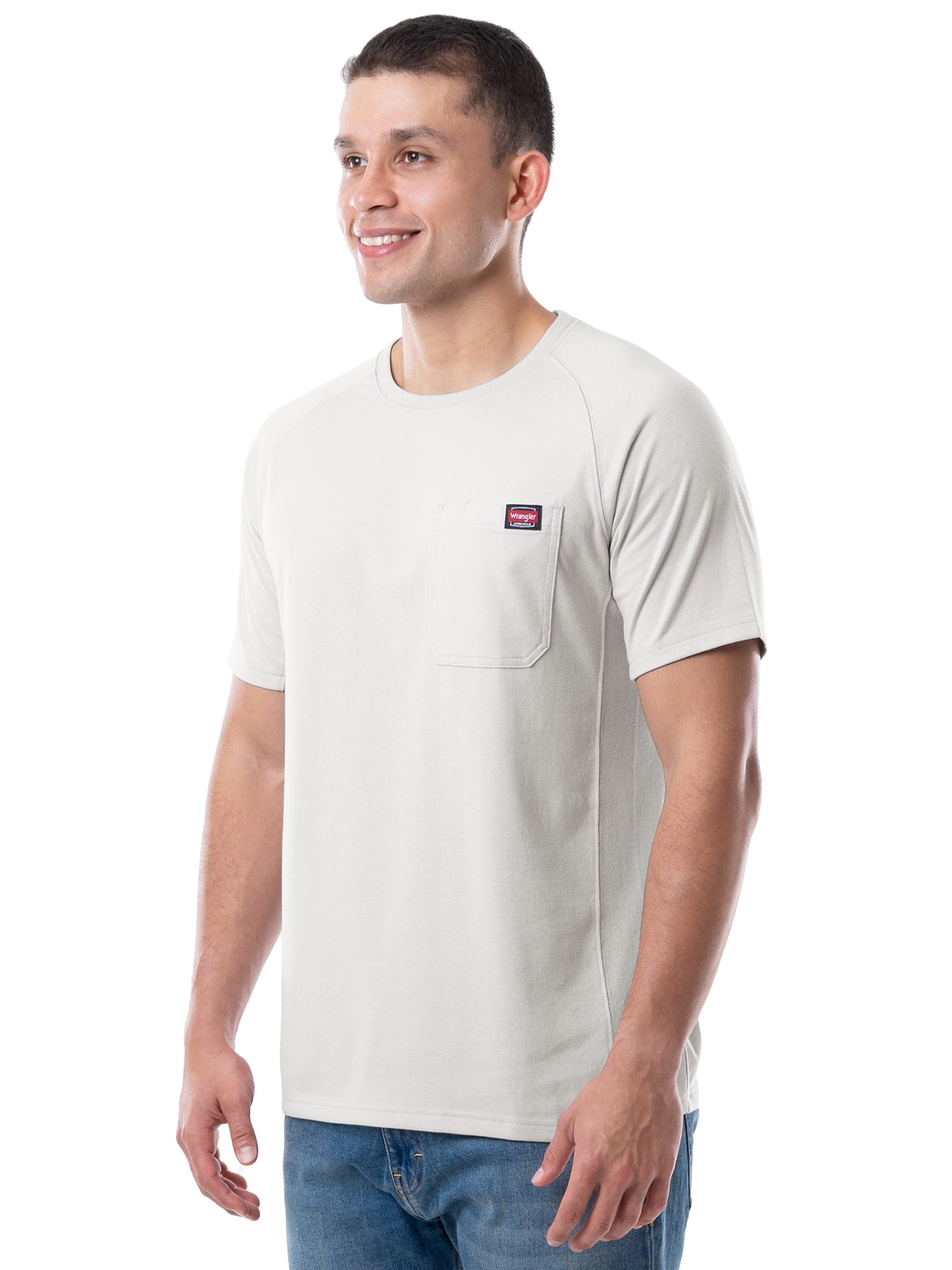 Wrangler Workwear Men's Short Sleeve Performance Ventilated Pocket T-Shirt, size S-5XL