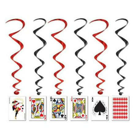 Casino Party Cards Dangling Cutouts 30