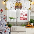 thumbnail image 6 of Sunflower Truck Valances for Windows, Decorative Rod Pocket Window Valance Curtains, Yellow Flowers Summer Botanical Watercolor Short Curtain Drapes for Kitchen/Living Room, 2 Panels, 42" W x 18" L, 6 of 8