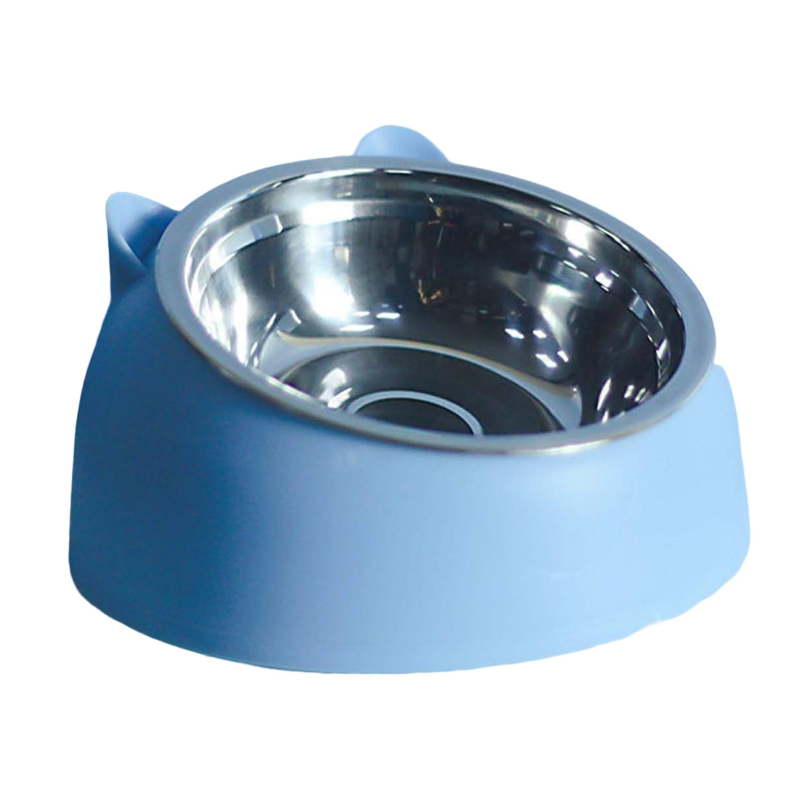 TOOYFUL 2x Cat And Dog Bowl Raised Non Slip Container Food Feeder Neck Tilted Elevated Feeding Dish Pet Feeder Pets Bowls for Small to Large Pets