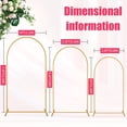 thumbnail image 3 of Soporte con forma de arco metálico Youkelili, 2,2 m, dorado, para fiesta de boda, 3 of 7