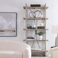 thumbnail image 2 of Uttermost Sway 5-Shelf Metal & Wood Etagere in Distressed Gray/Silver, 2 of 5