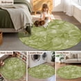 thumbnail image 5 of Round Rug 7Ft Washable Non-Slip, Sage Green Geometric Circle Area Rugs for Living Room Bedroom, Modern Stereotypic Abstract Art Indoor Floor Mats Carpet Runner for Home Decor Aesthetic, 5 of 8