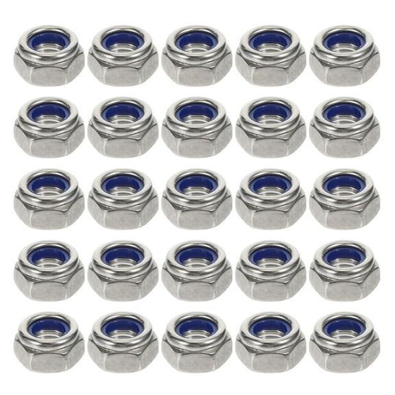 100 Pcs Fasten The Screw Nut Hexagon Nuts Hex Fasteners Nut Hex Silver