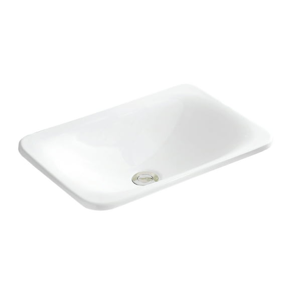 Karran Usa Vc-202 Valera 21-1/8" Rectangular Vitreous China Drop In Bathroom Sink - White