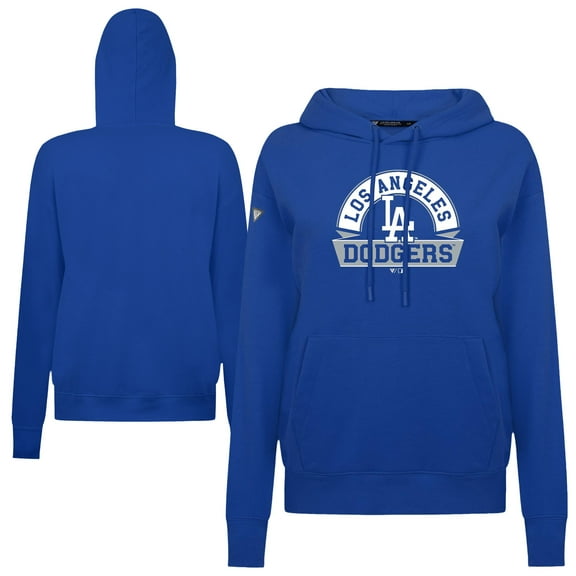Women's Levelwear Royal Los Angeles Dodgers Adorn Banner Arch Hoodie