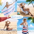 thumbnail image 2 of Jessy Home 4 Pack Stripe Beach Towel Sets, 30"x60" Quick-dry Sand-resistant Lightweight Soft Beach Towel for Travel, Gym, 2 of 7