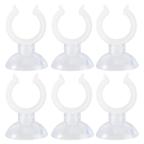 Abrazadera de tubo de agua para acuario, soporte de tubo acrílico, tubo de entrada y salida, Clip fijo, abrazadera de tubo para tanque de peces (20mm), 6 uds.