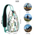 thumbnail image 3 of Crossbody Sling Backpack for Women Men Watercolor Seahorse Cool Shoulder Sling Crossbody Casual Chest Bag for Travel Sports Running Hiking, 3 of 4
