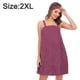 thumbnail image 2 of Vestido de toalla para baño/ducha para mujer con cierre de correas, envolturas corporales ligeras hasta la rodilla, 2 of 5