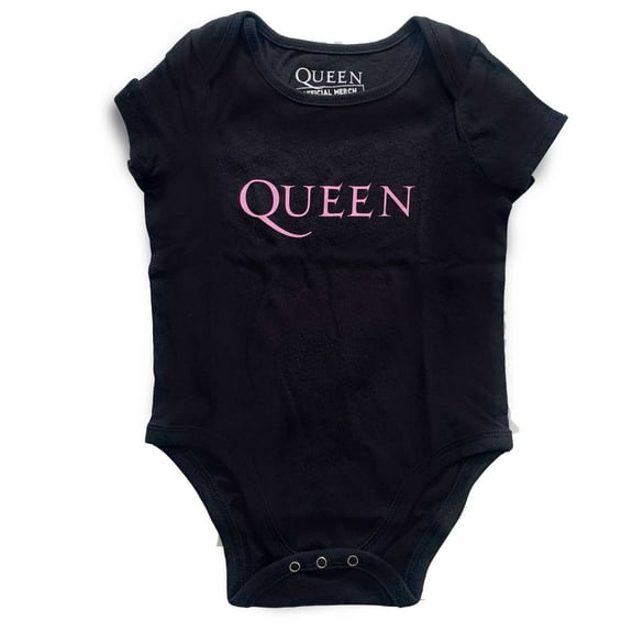 Queen Kids Baby Grow: Pink Logo (0-3 Months)