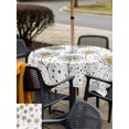 thumbnail image 6 of Square Outdoor Tablecloth with Umbrella Hole Love Heart Flowers Outside Table Cloth Waterproof Patio Table Cover Farmhouse Star Cute Botanical Zipper Tablecloths for Picnic Party Camping 60x60 Inch, 6 of 8