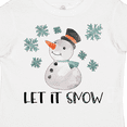 thumbnail image 4 of Inktastic Let It Snow Cute Snowman in Hat and Scarf Boys or Girls Toddler T-Shirt, 4 of 5