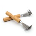 thumbnail image 1 of 6 uds cepillo de pelo y peine limpiador con rastrillo de alambre de Metal mango de madera peine cepillo limpiador pelo suciedad eliminar peine herramientas de limpieza para el salón del hogar, 1 of 5