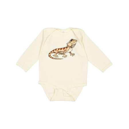 

Inktastic Cute Bearded Dragon Gift Baby Boy or Baby Girl Long Sleeve Bodysuit