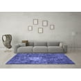 thumbnail image 3 of Ahgly Company Machine Washable Indoor Rectangle Oriental Blue Traditional Area Rugs, 2' x 5', 3 of 4