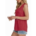 thumbnail image 2 of MOYIKO Tank Tops for Women Eyelet V Neck Trendy Sleeveless Tops Dressy Casual Flowy Summer Shirts Loose Fit, 2 of 7
