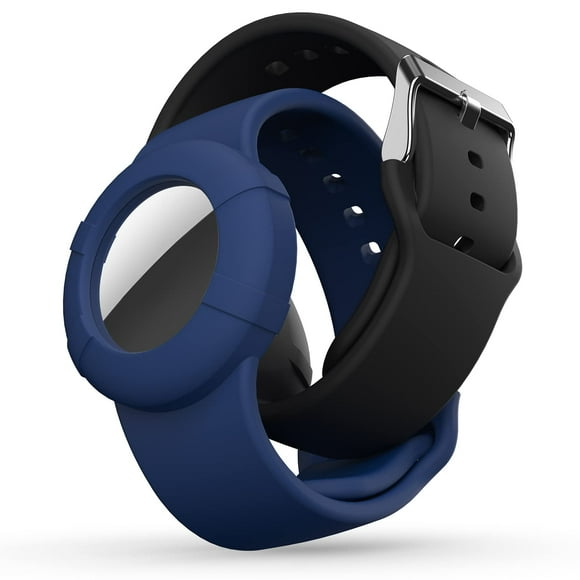 Pulsera infantil con silicona suave para Apple AirTag, paquete de 2