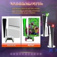thumbnail image 5 of Skin de vinilo compatible con PS5 Slim Disk Edition, skin para consola y mando, pegatina genial para PS5 SILM, decoración para PS5 SILM Black Panther, 5 of 5