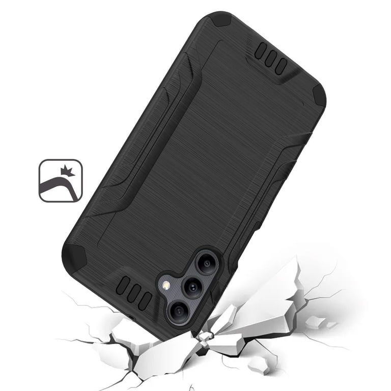 leather phone cases for samsung Hand and Hide Customizable Leather Phone Case for Galaxy S25 FE Galaxy S25 Ultra / Charcoal Black