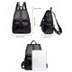 thumbnail image 3 of Bolsos De Viaje De Cuero PU ANGGREK Mochilas Escolares Con Colgante De Borla Negro 26x36x2cm, 3 of 5