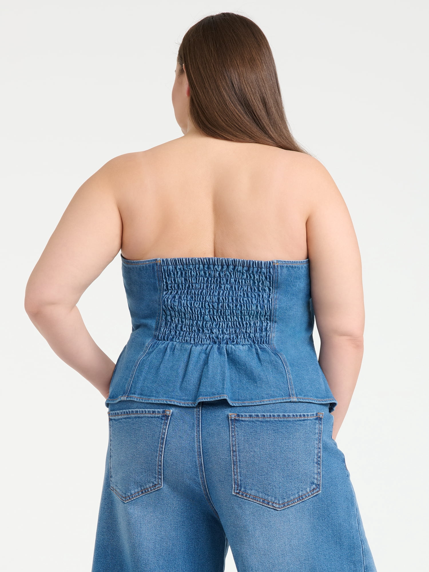 Sofia Vergara Women's Buttoned Tube Top, Sizes XS-4X