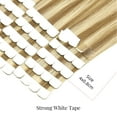 thumbnail image 4 of Vlasy Mini Tape in Hair Extensions Human 14inches Hair Straight 100% Human Hair Tape for Hair Extensions Piano Ash and Blonde Extensions for Women 16PCS/Pack, 4 of 9