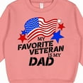 thumbnail image 3 of Inktastic My Favorite Veteran is My Dad Toddler Sweatshirt, 3 of 4