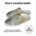 thumbnail image 6 of Xecao Elegant Ivory Flower Print Cotton Slippers Fuzzy Warm Cozy Slippers Non Slip House Slippers For Indoor Outdoor Cotton Slippers House Slippers-37/38, 6 of 7