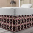 thumbnail image 1 of African Bed Skirt, Abstract Composition with Indigenous Elements and Traditional Design, Elastic Bedskirt Dust Ruffle Wrap Around for Bedding Decor, 4 Sizes, Multicolor, by Ambesonne, 1 of 2