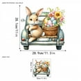 thumbnail image 4 of KOYPTL Happy Easter Window Clings Decals Decor - Bunny Rabbit Egg Flower Spring Summer Glass Stickers for Home Office Shop Display Party Decoration Supplies, Easter Decorations for Home, E, 4 of 6