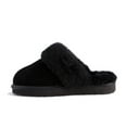 thumbnail image 4 of Aus Wooli Australia Unisex Sheepskin Wool Sydney Slippers - Black, 4 of 8
