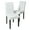 White, variant on Roundhill Urban Style Solid Wood Leatherette Parson Chair in Black(Set of 2)