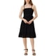 thumbnail image 1 of INSPIRE CHIC Vestido Midi de Verano sin Mangas con Tirantes Ajustables Boho Negro S, 1 of 4