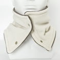 thumbnail image 2 of Xfvqtps Unisex Loop Scarf for Mens and Womens with Snap Button Fleece Plush Neck Warmer Solid Color Thickened Windproof Coldproof Cozy Warm Winter Neck Gaiters Beige, 2 of 9
